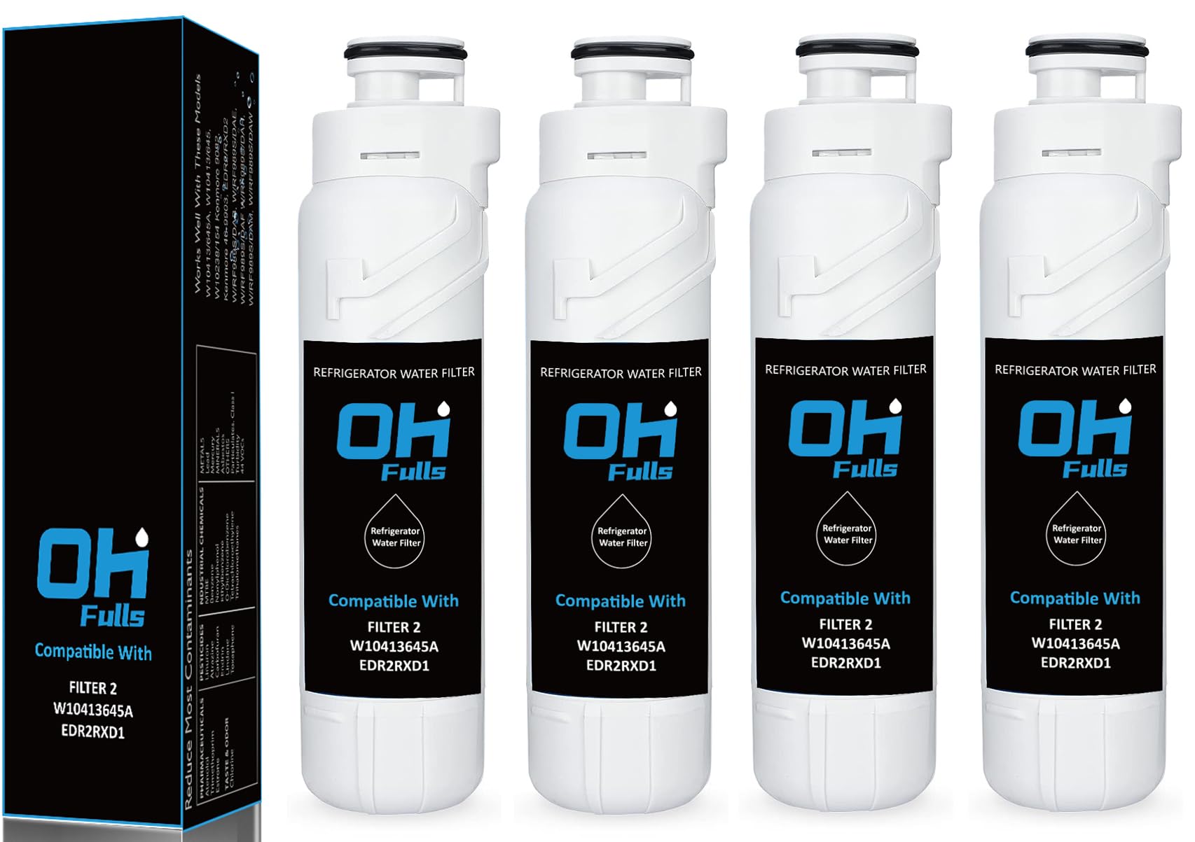 OHFULLS W10413645A Refrigerator Water Filter Replacement